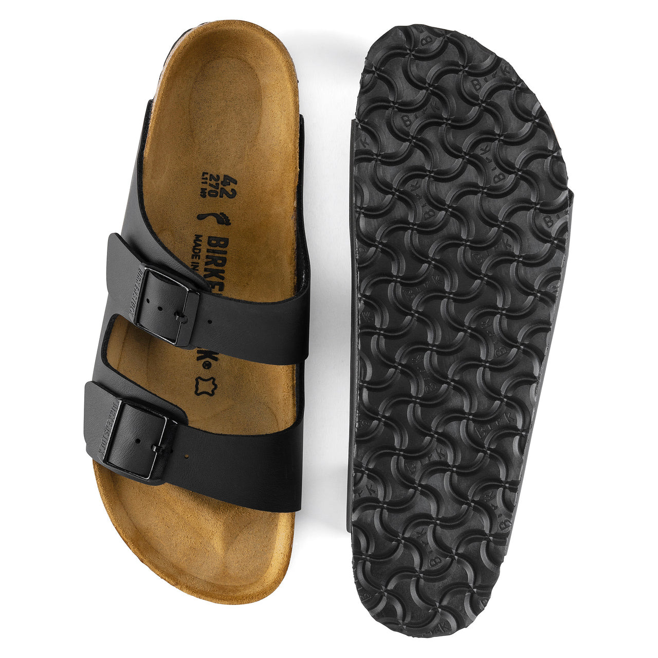 Arizona Sandal Black Birko-flor Narrow