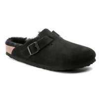 Boston Shearling Black Suede Leather/Shearling Regular