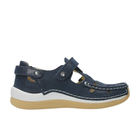 Wolky Denim Esperanza Leather Sandal | Closed Toe