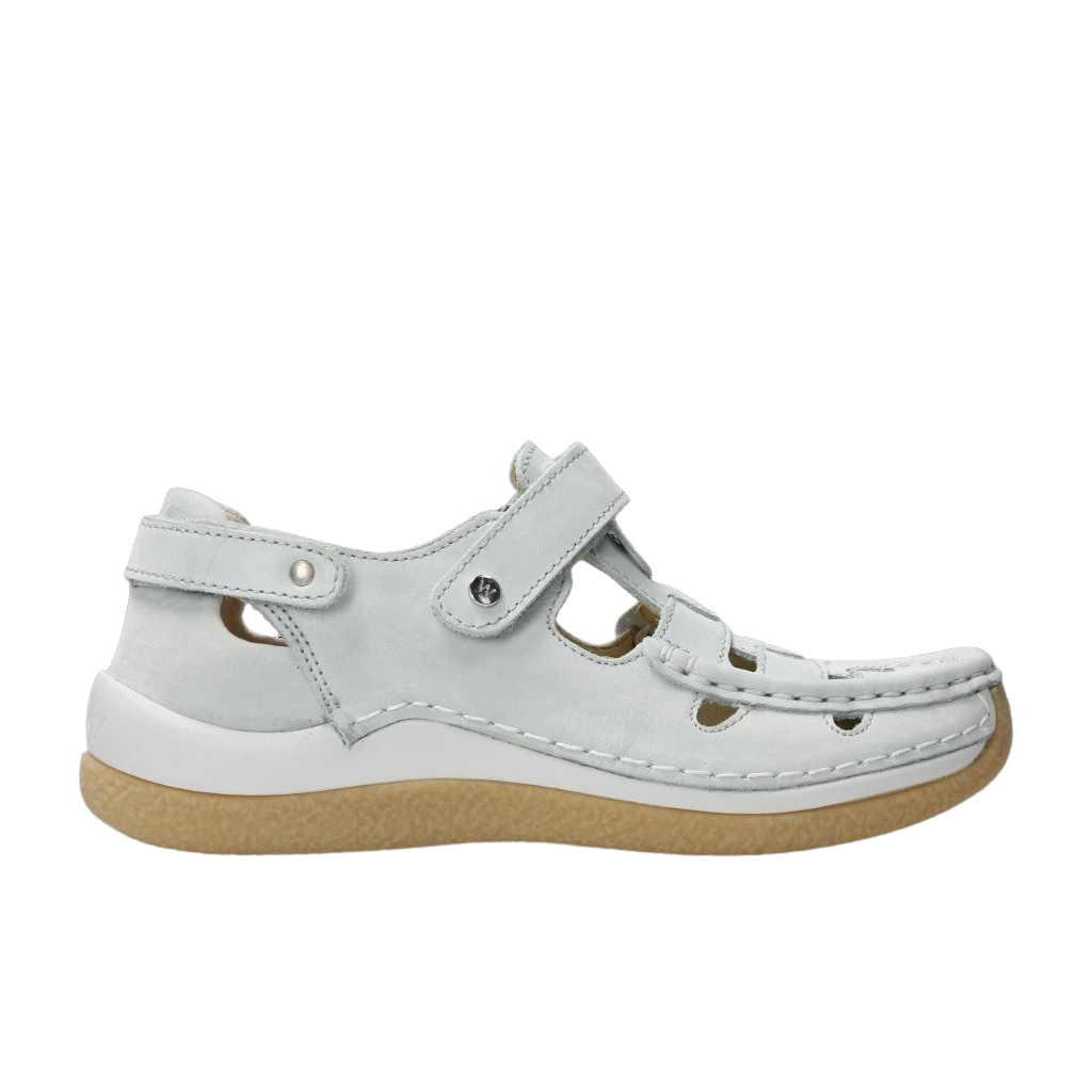 Wolky Offwhite Esperanza Leather Sandal | Closed Toe